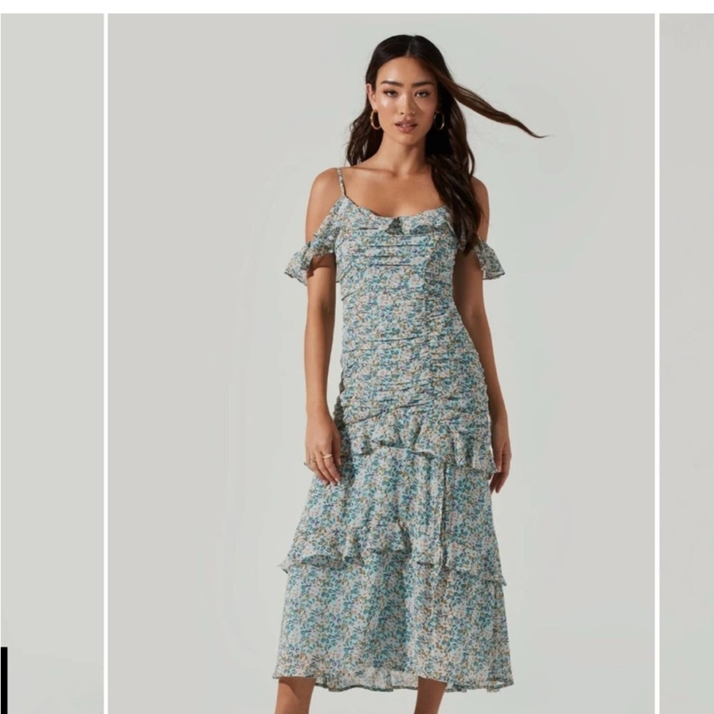 Floral Blue Dress